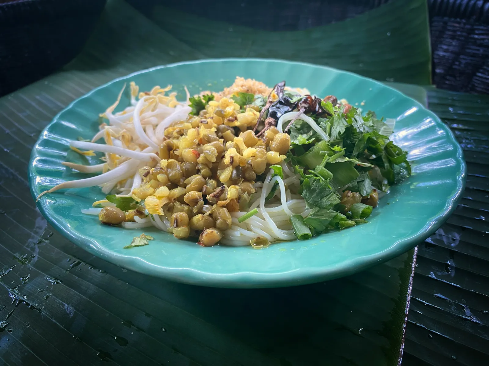 ข้าวมันไก่เจและเต้าหู้ห้วยต้ม